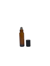 Load image into Gallery viewer, 10ml amber glass roll on bottle
